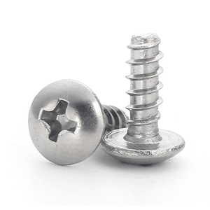 M2 M2.3 M2.6 M3 M3.5 M4 M5 M6 Stainless Steel Phillips Mushroom Head Undercut Thread Forming Rolling <b>Screws</b> - Product Image 2