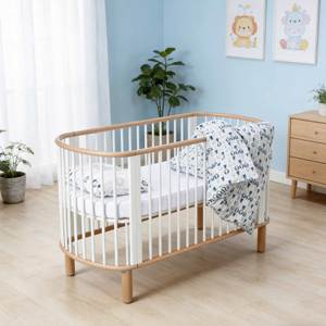 Cuna de Actividades Multifuncional Desmontable de Madera Maciza Moderna para Niños, para Uso en Hoteles y Dormitorios - Product Image 3