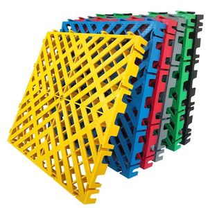 Moderno antiscivolo impermeabile per Garage quadrati semplici per <span class=keywords><strong>pavimenti</strong></span> in PP <span class=keywords><strong>interni</strong></span> fai clic su Design per l'installazione in stile coperchio per lo scarico del pavimento del parco - Product Image 5