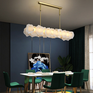 BGST haut de gamme moderne <span class=keywords><strong>cuivre</strong></span> espagne albâtre <span class=keywords><strong>lustre</strong></span> pour Villa <span class=keywords><strong>et</strong></span> salon moderne cristal marbre laiton suspension - Product Image 5