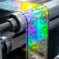 Étiquette industrielle laser anti-contrefaçon, authentique, personnalisable, holographique, imperméable, résistante aux rayures, durable, écologique