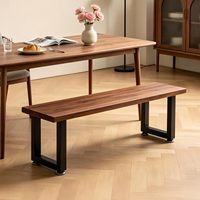 Pieds de banc en métal modernes de 16 pouces, lot de 2, pieds de table basse en acier robuste, pieds de meubles DIY avec patins réglables et vis