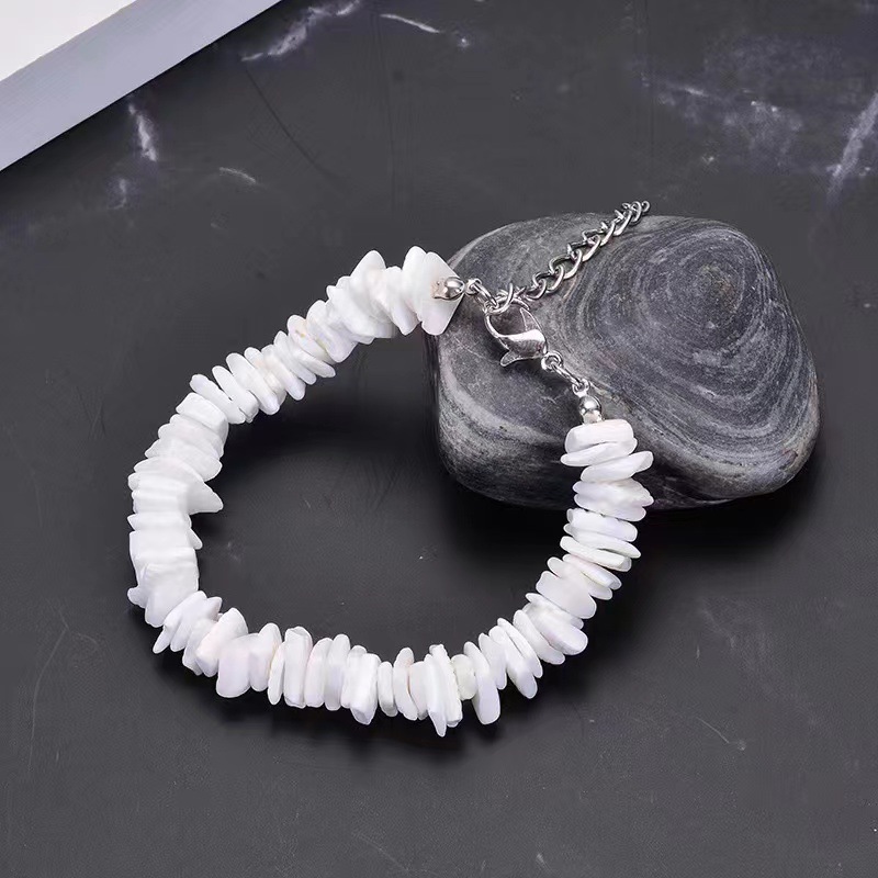 Bracelet coquillage blanc