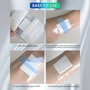 ضمادة طبية معقمة للاستخدام مرة واحدة مخصصة بشعار الشركة المصنعة، مقاومة للماء، من البولي يوريثان، لاصقة، قابلة للتنفس، مع خاصية الأشعة تحت الحمراء البعيدة، معتمدة من الاتحاد الأوروبي - Product Image 2