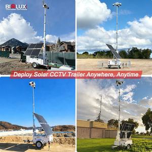 Torre de Vigilancia Móvil con Energía Solar, Sin Conexión a la Red, con Cámara CCTV, Visión Nocturna, Tarjeta SD, Sistema de Seguridad para Obras de Construcción - Product Image 3