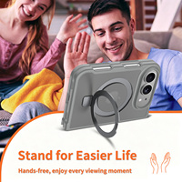 Étui de protection antichoc de luxe givré magnétique avec support, coque rigide fine et protection de la charnière anti-rayures pour iPhone Duo