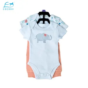 Harga Pasar Onesie Bayi Lengan Pendek Super Lembut dan Sejuk Sublimasi Kosong Putih