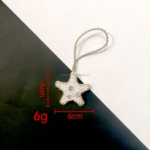 PH101 맞춤형 수제 해양 동물 불가사리 문어 페르시 라인 석 패치 행잉 로프 패치 크리스탈 가방 랜야드 패치 - Product Image 3