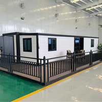Casa Contenedor Expandible de Acero de 20 y 40 Pies, Prefabricada, Modular, Moderna, para Vivienda, Suministro de China