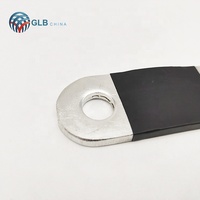 Connecteur en feuille de cuivre étamé de 5 mm d'épaisseur, 30 mm de largeur, 300A, barre omnibus flexible laminée C11000 rouge/blanc, marque chinoise GLB