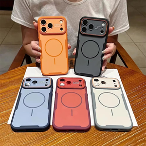 เคสโทรศัพท์มือถือแบบแม่เหล็กเคลือบด้านรุ่นใหม่สำหรับ iPhone 18 17 16 15 Pro Max ปุ่ม AI  วัสดุ TPU นิ่ม ป้องกันแรงกระแทก - Product Image 1