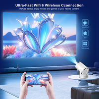 Proyector HY300 Ultra para Exteriores, 4K Full HD, Tiro Corto, WiFi 6 de Doble Banda, 170 ANSI, Mini Altavoz HIFI Portátil, Giro de 360°, Android 11