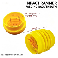 Soufflet en caoutchouc anti-poussière de 165 mm de diamètre intérieur pour décompacteur à essence, pièces de rechange pour compacteur de construction routière
