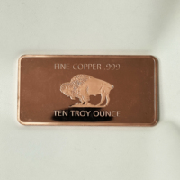 Barre de cuivre fin de 10 oz .999, design d'éléments chimiques, cuivre