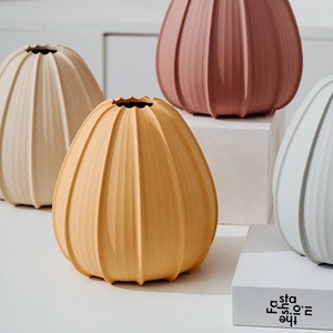 YBH nordique élégant mat <span class=keywords><strong>moderne</strong></span> Vase en céramique décoration de la maison de haute qualité Vase en porcelaine écologique Art déco pour table - Product Image 6