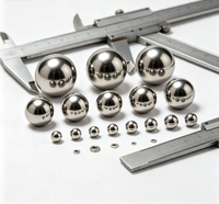 Billes de roulement en acier inoxydable polies sur mesure CNC, résistantes à l'usure, composants industriels et de machinerie