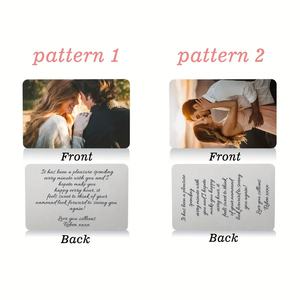 कस्टम स्टेनलेस स्टील बटुए कार्ड स्लॉट मुद्रांकन तकनीक स्मारिका के साथ पिताजी उपहार सम्मिलित करता है - Product Image 3