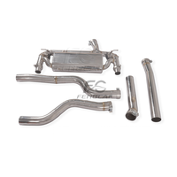 Échappement sport OEM pour BMW F30 F35 320 330 2.0T en acier inoxydable avec silencieux à valve et embout noir