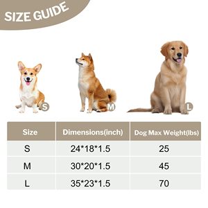 Köpek Yatağı ve Kafes Minderi, Yumuşak Dayanıklı Yıkanabilir Kaymaz Köpek ve Kedi Yatağı Minderi, Çift Taraflı Kullanılabilir - Product Image 5