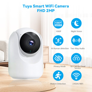 Original de fábrica <span class=keywords><strong>Tuya</strong></span> 1080P HD interior inalámbrico WIFI Cctv Cámara <span class=keywords><strong>IP</strong></span> bidireccional Talk Video Baby Monitor Cámara - Product Image 2