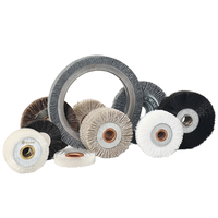 Brosse à roue centrale en cuivre pour le nettoyage des pièces métalliques automobiles, fabriquée en nylon durable