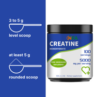 Poudre de créatine monohydrate pure micronisée sans arôme à prix réduit pour soutenir la masse musculaire et la santé