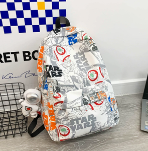 Stylish <strong>Cool</strong> Graffiti Unisex Nylon Water Resistant Durable Backpack for <strong>College</strong> <strong>Students</strong> Casual Simple All-Match 20-35L <strong>Bag</strong> - Product Image 4