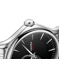 Montre pour homme Caluola en acier inoxydable ODM/OEM, multifonctionnelle, à mouvement automatique, avec verre saphir, 40 mm, 20 mm