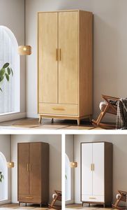 <span class=keywords><strong>Armoire</strong></span> en bois massif durable pour <span class=keywords><strong>chambre</strong></span> nordique, petit appartement, maison, <span class=keywords><strong>chambre</strong></span> d'enfant, meuble de rangement pratique à grande capacité - Product Image 6