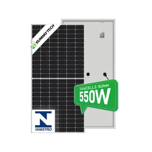 Inmetro-Zertifikate 450W 550W Solarmodule Mono 144 Halb zellen für den brasilia nischen Markt