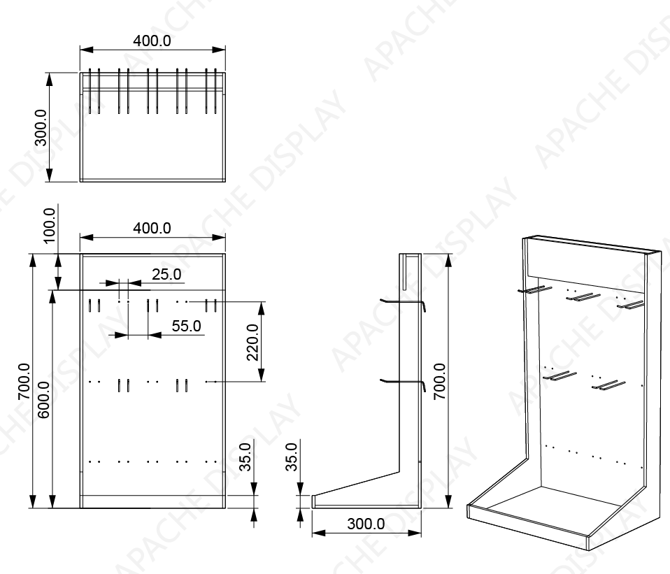 Customized Countertop PVC Fragrance Display Rack for Perfumes & Aromatherapy Easy to Assemble for Boutiques & Retail Stores — view 2