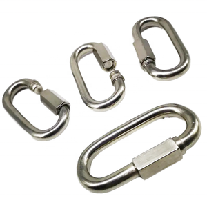 Mosquetón de Seguridad Ovalado de Acero Inoxidable Altamente Pulido con Cierre Rápido para Aplicaciones de Minería, Venta al Por Mayor - Product Image 1