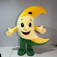 Costume de Mascotte Gonflable Personnalisé en Forme de Croissant de Lune, Tenue de Personnage Ambulant pour Publicité Ramadan, Spectacle et Festival