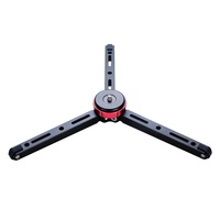 Stabilisateur de cardan CNC en aluminium pour appareil photo reflex numérique Mini petit trépied de table avec support à vis 1/4 et 3/8