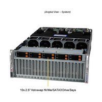Serveur GPU SuperMicro SYS-420GU-TNXR 4U Rack pour Tesla A100 A800 PCIE/SXM Nvlink Ordinateur IA Carte graphique Boîtier