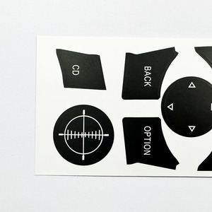 BMW Button Repair Sticker Black <b>PVC</b> Adhesive <b>Trim</b> Kit For IDrive Panel Multi Function Knobs YH24030501 - Product Image 1