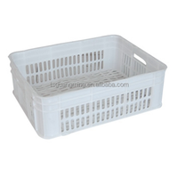Emballage amovible empilable robuste, caisses de stockage en plastique à couvercle attaché emboîtable