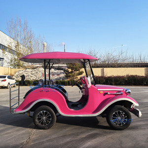 Voiture classique rose haut de gamme pour mariage, voiture de tourisme classique, voiture électrique vintage classique - Product Image 4