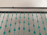 Rideau de perles colorées sophistiquées, séparateur de pièce décoratif pour fond de scène, aménagement de boutique et de chambre