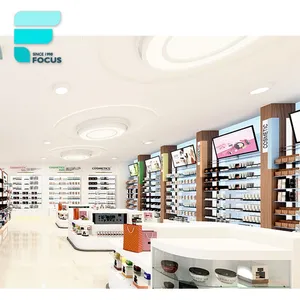 Drogstore farmácia loja médica exibição de farmácia design interior da farmácia