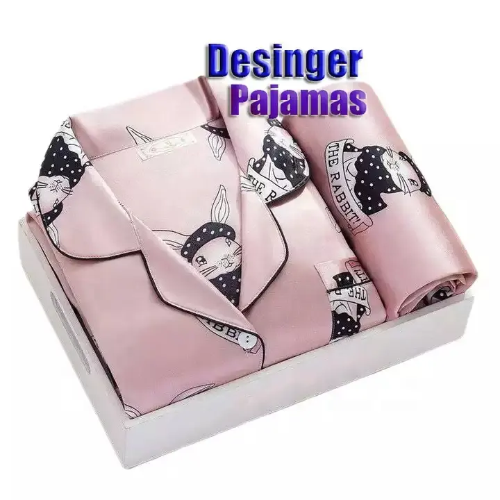 Night Jurken Meisjes Nachtkleding Tweedelige Groothandel Pajama Set Satijn Zijden Pyjama Ontwerpers Pyjama Korte Pyjama Voor Vrouwen