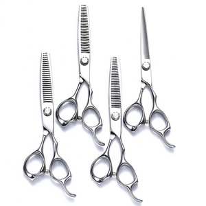 Professional Hairdressing Scissors Set Stainless Steel Flat Shears Thinning Shears Long Handle Haircut Tools For Barbers And - Product Image 1