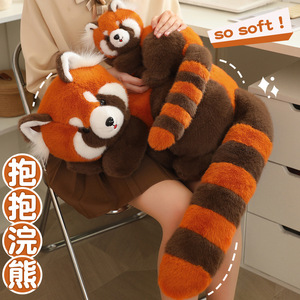 Лидер продаж, плюшевая игрушка из красного енота, Очаровательная дикая природа, плюшевая кукла, не минимальный заказ, дешевые вещи, бесплатная доставка - Product Image 3