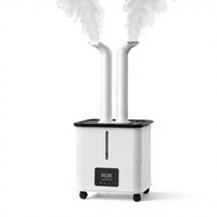 Humidificateur électrique à double tuyau de grande capacité 30L avec hygromètre pour hôtel et usage domestique