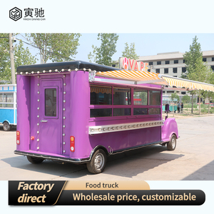 Remorque mobile personnalisée de chariot de nourriture de boulangerie utilisée pour la crème glacée de frites de restauration rapide de café de <span class=keywords><strong>hot</strong></span>-dog pour le camion de nourriture de rue de cave - Product Image 3