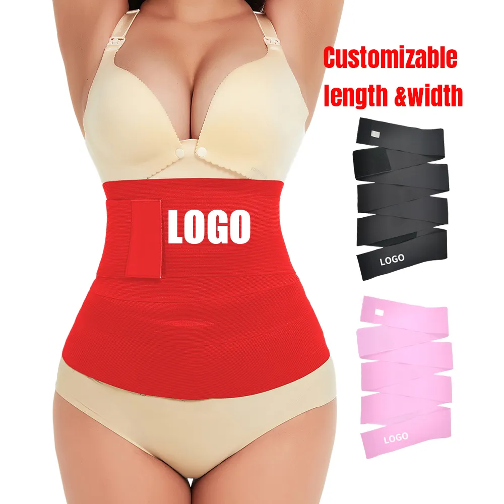 Starwin OEM & ODM под заказ, женская розовая красная корректирующая одежда, ремни для похудения, триммер для живота, бандаж, поясной тренажер, поясная обертка