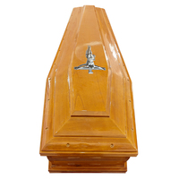 Ataúd Funerario de Madera Fina Natural, Ataúd Europeo de Madera Maciza con Estructura Tradicional China de Encaje y Tenón