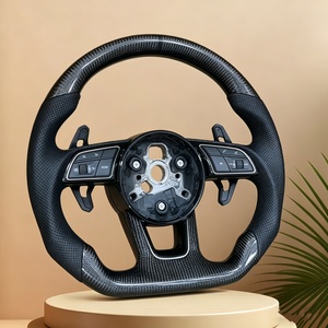 Volant de voiture noir Top Mark pour <span class=keywords><strong>Audi</strong></span> A1 <span class=keywords><strong>A3</strong></span> A4 A5 A6 A7 A8 TT Q3 Q4 Q5 Q7 Q8 R6 R8 S3 S4 S5 S6 RS3 RS5 RS6 - Product Image 6