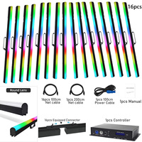 Tubo LED Pixel RGB 3 en 1 de 16 LED, DMX512 ArtNet Programable, de Grado Interior, Empalmable, para Discotecas, Bares, Clubes Nocturnos y KTV