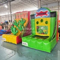 Permainan tiup luar ruangan 4 dalam 1 permainan Karnaval tiup untuk anak-anak